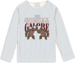 Konges Sløjd Aster zwemshirt kind - Stripe Bluie - Maat 9 mnd