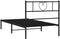vidaXL - Bedframe - met - hoofdbord - metaal - zwart - 100x190 - cm