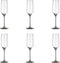 Royal Leerdam Carre - Champagneflute 22 cl - Elegant ontwerp - Set van 5 (5 stuks)