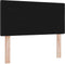 vidaXL - Hoofdbord - met - Knopen, - Getuft, - Zwart, - 90 - cm, - Stof