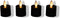 Anna's Collection - Extension Set 4 Rechargeable Black Tealight Mov...
