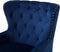 Fauteuil VIBORG II Fluweel Marineblauw