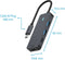 Rapoo UCH-4003 - USB Hub - 2x USB-A 2x USB-C - Grijs