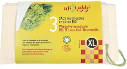 Herbruikbare Fruit en Groente Zak XL (3st) - 40x40cm