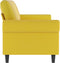 vidaXL - Driezitsbank - 180 - cm - fluweel - geel