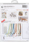 Thea Gouverneur - Borduurpakket met telpatroon - 574A - Voorgesorteerde DMC Garens - Ijsvogel - Aida - 13 cm x 16 cm - DIY Kit