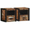 vidaXL - Nachtkastjes - 2st - 40x35x40cm - massief - gerecycled - hout - meerkleurig