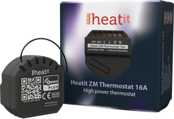 HeatIt ZM Thermostaat - Vloerverwarming - Z-wave Plus - Zwart