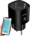 Gologi Slimme stekker - Smart plug - Energieteller - WIFI - Google Home & Amazon Alexa - Zwart