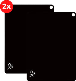 CuisineKing Inductie Beschermer Mat - 2x Vierkant 25x35cm - Antislip - Siliconen - Koken tot 250 ºC (2 stuks)