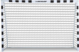 Dunlop Voetbaldoel - Voetbal Goal 300 x 90 x 200 cm - Snelle Montage - Metaal - Zwart/Wit