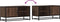 vidaXL - Tv-meubel - 80x34,5x40 - cm - bewerkt - hout - metaal - bruin - eikenkleur