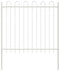 vidaXL - Tuinhek - met - Boogtop - Wit - 1,7x1,5 - m - Staal
