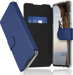 Accezz Hoesje Geschikt voor Samsung Galaxy A72 Hoesje Met Pasjeshouder - Accezz Xtreme Wallet Bookcase - Donkerblauw