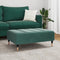 vidaXL - Voetenbank - 77x55x31 - cm - fluweel - donkergroen