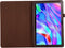 Lunso - Geschikt voor Lenovo Tab M10 Plus Gen 3 (3e generatie) - Stand flip Bookcase hoes - Bruin