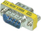 Assmann AK-610505-000-I - Gender Changer D-Sub9 M/M - Metalen behuizing - Blauw Geel Zilver