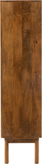 J-Line kast Lora 4 Deuren Mango - hout - bruin