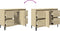 vidaXL - Wastafelkast - 80x33x60 - cm - bewerkt - hout - sonoma - eikenkleurig