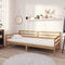 vidaXL - Bedbank - massief - grenenhout - honingbruin - 90x200 - cm
