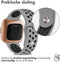 imoshion Siliconen sport bandje - Geschikt voor Fitbit Versa Lite, Versa 2 - Grijs - One Size
