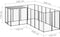 vidaXL - Hondenkennel - 8,47 - m² - staal - zwart