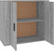 vidaXL - Dressoir - 80x33x70 - cm - bewerkt - hout - grijs - sonoma - eikenkleurig