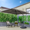 Costway Coast Terrasparasol - Tuinparasol - 3 Kantelstanden - 360° Rotatie - 300 x 300 x 273 cm - Grijs