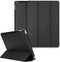 Selencia Tablet Hoes Geschikt voor iPad 8 (2020) 8e generatie / iPad 7 (2019) 7e generatie / iPad 9 (2021) 9e generatie - Selencia Kesia Slang Trifold Bookcase - Zwart