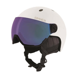 Sinner TITAN VISOR - Skihelm - TRANS+ fotochromatisch vizier - Wit 59-62 cm