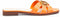 Guess Symo - Slippers - Leer met goudkleurig merkembleem - Oranje (2023)