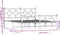 vidaXL - Bedframe - met - voetbord - zonder - matras - metaal - zwart - 160x200 - cm