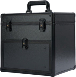 Guardian Beauty Nagel Beautycase - Aluminium - 4 Laags Uitschuifbare Lades - Zwart