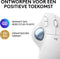 Logitech M575 - Draadloze Trackball - Ergonomisch ontwerp - Wit
