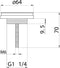 DIFFERNZ RAVO - Fonteinset - Keramiek mat chroom - Glans wit