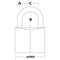 MasterLock 2 Hangsloten - 30mm - 4-pins - Gelijksluitend
