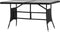 vidaXL - Tuintafel - 140x80x74 - cm - poly - rattan - zwart