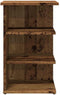 vidaXL - Dressoir - 35x35x55 cm - bewerkt hout - oud houtkleurig