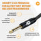 Drivv. Premium XLR Kabel - XLR female naar 6.35 mm Jack Male - 24K vergulde connectoren - Zwart