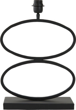 Light & Living Tafellamp Stelius - 42cm - Mat Zwart - excl. kap
