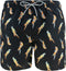 JACK&JONES JJIARUBA JJSWIMSHORTS - Heren Zwembroek - Regular fit met elastische tailleband - Zwart - Oranje - Lichtblauw (papegaai print)