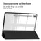 imoshion Tablet Hoes - Geschikt voor Samsung Galaxy Tab S9 11.0 inch - Trifold Hardcase Bookcase - Zwart