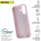 Muvit for Change - Telefoonhoes iPhone 16 - Eco-friendly - Roze