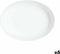 Serveerschaal Luminarc Trianon Ovalen Wit Glas 31 x 24 cm (6 Stuks)