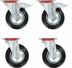 vidaXL - 24 - st - Zwenkwielen - 160 - mm