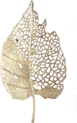 PTMD yana goud wanddecoratie metaal open blad