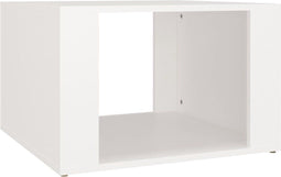vidaXL - Nachtkastje - 57x55x36 - cm - bewerkt - hout - wit