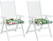 vidaXL - Stoelkussens - 2 - st - 40x40x7 - cm - stof - meerkleurig