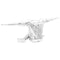 vidaXL - Sculptuur - Zilver - 91,5x32x33 - cm - Aluminium - Denkende - Man