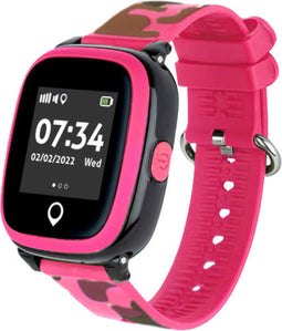 Spotter GPS Tracker Horloge - GPS tracking SOS-knop - Princess Pink